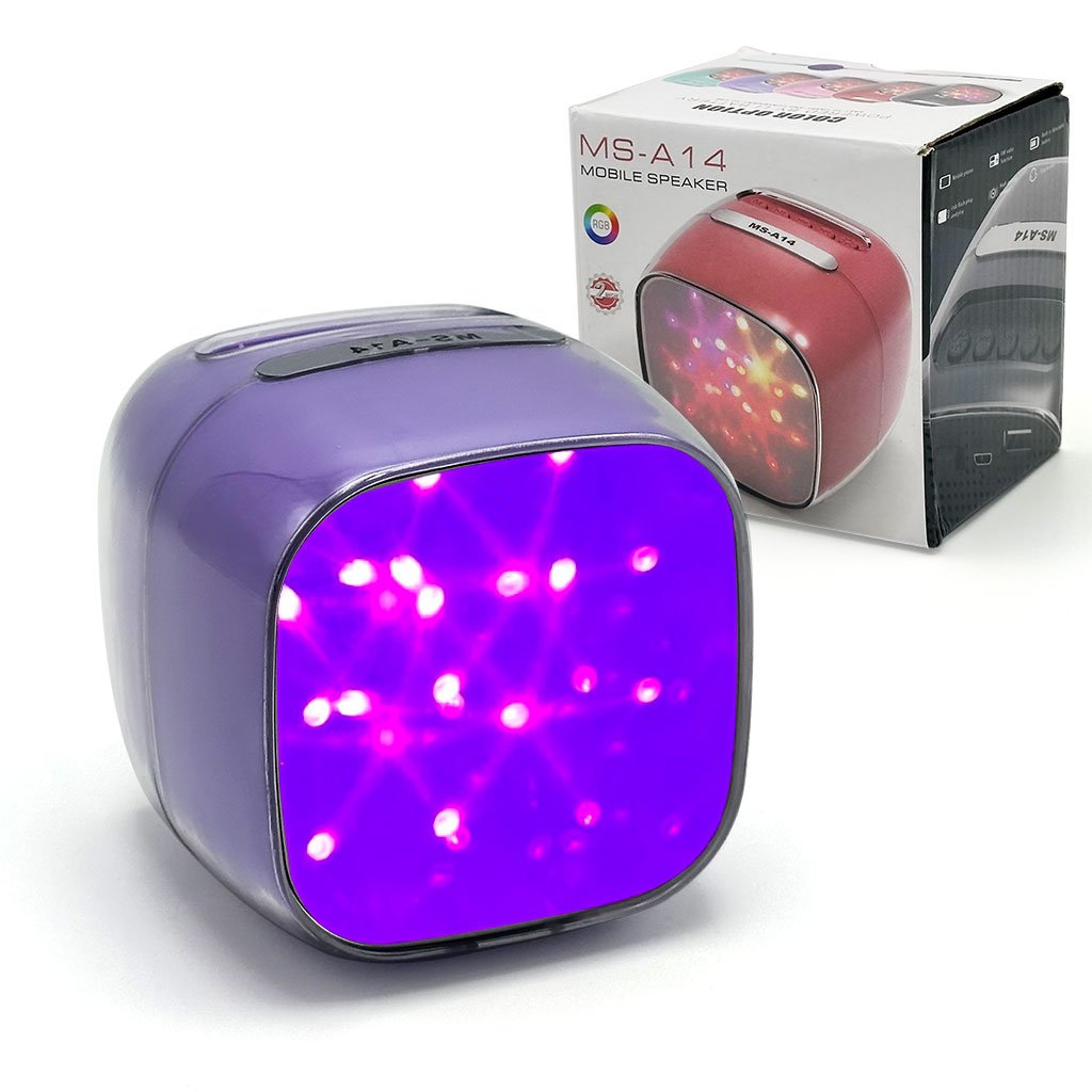 MS-A14-cnc-1.jpg مكبر صوت محمول – Haut-parleur Mobile MS-A14 Son Puissant et Éclairage RGB Dynamique - الصورة 1