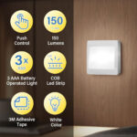 ⁦Pack de 3 Lampes Interrupteur LED COB pour Placard – طقم مصابيح إضاءة منزلية⁩ - الصورة ⁦6⁩