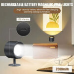 ⁦Applique murale Double Tète avec 3 températures de couleur et 3 niveaux de luminosité 1Pcs – مصباح حائط مثالي لغرف النوم⁩ - الصورة ⁦2⁩