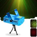 Projecteur de lumières laser LED RG stroboscopique à commande vocale 3 modes