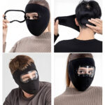 ⁦Masque moto pour l’hiver coupe-vent en polaire avec protection pour les yeux – قناع مضاد للبرد لسائقي الدراجات النارية⁩ - الصورة ⁦5⁩