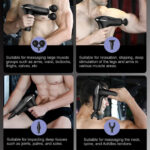 ⁦Masseur de tissus musculaire électrique à double tête à 6 vitesses – جهاز تدليك متعدد الرؤوس⁩ - الصورة ⁦3⁩