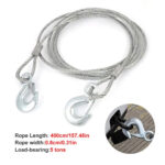 ⁦Cable de remorquage 5ton avec fil d’acier de qualité supérieure – كابل جر العربات⁩ - الصورة ⁦3⁩