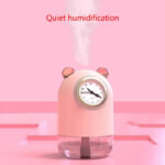 ⁦humidificateur avec horloge et Spray pour bureau 7 Couleur led 300 ML⁩ - الصورة ⁦7⁩