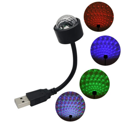 Mini lampe USB DJ pour voiture lumières RGB