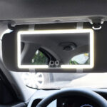 ⁦Miroir de courtoisie rechargeable double buttons avec 3 modes d’éclairage – مرآة مكياج مضيئة للسيارات⁩ - الصورة ⁦2⁩