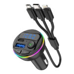 ⁦Transmetteur Bluetooth pour voiture, voiture Mp3 Player Radio Aux Adapter Lecteur de Musique⁩ - الصورة ⁦3⁩