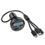 ⁦Transmetteur Bluetooth pour voiture, voiture Mp3 Player Radio Aux Adapter Lecteur de Musique⁩ - الصورة ⁦2⁩