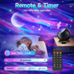 ⁦Projecteur d’aurores et Haut Parleur Bluetooth avec 15 modes d’éclairage – جهاز عرض نجوم ومكبر صوت⁩ - الصورة ⁦6⁩