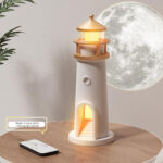 ⁦Veilleuse à Projection de Lumière de Lune avec Télécommande – جهاز عرض ضوء القمر⁩ - الصورة ⁦2⁩