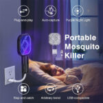 ⁦Mini Tapette à mouches USB avec Lumière LED Violette – مصيدة الناموس⁩ - الصورة ⁦2⁩