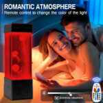 ⁦Lumière D'Ambiance Méduse LED, Veilleuse Décoration Bureau Table , Carré V2⁩ - الصورة ⁦2⁩