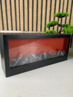 ⁦Cheminée LED décorative effet flammes forme rectangulaire⁩ - الصورة ⁦6⁩