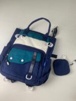 ⁦Ensemble de sacs d’école Kawai pour Enfants 2Pcs Avec Pochette Bleu – محفظة 2 قطع كاواي مع محفظة صغيرة أزرق⁩ - الصورة ⁦4⁩
