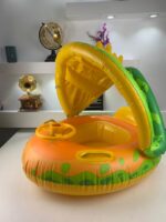 ⁦Bouée de natation gonflable pour bébé avec toit et Claxone – عوامة أطفال مع مظلة⁩ - الصورة ⁦8⁩