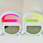 ⁦Réveil et Haut-parleur Bluetooth RGB intelligente type Big G Wireless Charger V5⁩ - الصورة ⁦2⁩