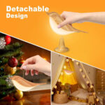 ⁦Lampe De Chevet Design Oiseau Rechargeable avec 3 Modes Dimmable – مصباح ديكور على شكل عصفور⁩ - الصورة ⁦2⁩