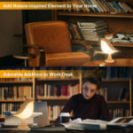 ⁦Lampe De Chevet Design Oiseau Rechargeable avec 3 Modes Dimmable – مصباح ديكور على شكل عصفور⁩ - الصورة ⁦5⁩