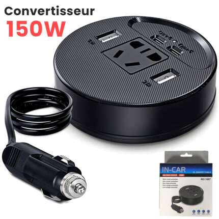 Olesson Convertisseur de courant pour voiture 150W – جهاز شحن في السيارة