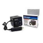 ⁦Convertisseur de tension en voiture avec surveillance de puissance 150 watts, 12 volts, 2 USB, 1 USB type C et 2 prises⁩ - الصورة ⁦3⁩