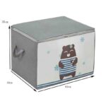 ⁦Pack 2 Sac de rangement Pliable pour vêtements à motifs de dessins animés Grande capacité - طقم2 قطع حقيبة تخزين ذات سعة كبيرة لللحاف والملابس⁩ - الصورة ⁦9⁩