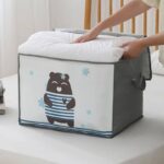 ⁦Pack 2 Sac de rangement Pliable pour vêtements à motifs de dessins animés Grande capacité - طقم2 قطع حقيبة تخزين ذات سعة كبيرة لللحاف والملابس⁩ - الصورة ⁦4⁩