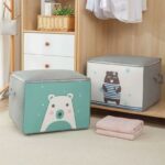 ⁦Pack 2 Sac de rangement Pliable pour vêtements à motifs de dessins animés Grande capacité - طقم2 قطع حقيبة تخزين ذات سعة كبيرة لللحاف والملابس⁩ - الصورة ⁦5⁩