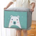 ⁦Pack 2 Sac de rangement Pliable pour vêtements à motifs de dessins animés Grande capacité - طقم2 قطع حقيبة تخزين ذات سعة كبيرة لللحاف والملابس⁩ - الصورة ⁦6⁩