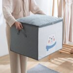⁦Pack 2 Sac de rangement Pliable pour vêtements à motifs de dessins animés Grande capacité - طقم2 قطع حقيبة تخزين ذات سعة كبيرة لللحاف والملابس⁩ - الصورة ⁦7⁩