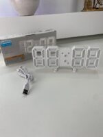⁦Horloge Numérique 3D LED pour Mur et bureau GH8018 – ساعة رقمية ثلاثية الأبعاد حائط و مكتب⁩ - الصورة ⁦8⁩