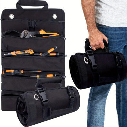 Sac à outils avec 5 poches de Grand Capacité pour Bricolage - حقيبة الأدوات المهنية