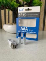 ⁦2 Pile Rechargeable Lithium-Ion Type-C 1.2V 800mA – بطاريةقابلة للشحن⁩ - الصورة ⁦3⁩