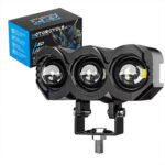 ⁦Projecteur Universel LED à 3 lentilles Pour Vélo et Moto⁩ - الصورة ⁦5⁩