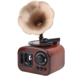 ⁦Boîte à musique rétro en bois, phonographe pour maison, Table classique⁩ - الصورة ⁦11⁩