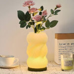 ⁦Lampe de chevet et vase lumineux avec 3 couleurs et 9 niveaux de luminosité réglables – مصباح ديكور داخلي⁩ - الصورة ⁦7⁩