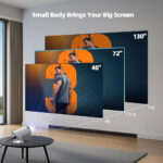 ⁦Projecteur de Jeux Intelligent a Haute Résolution avec Deux Manettes – مشغل ألعاب وجهاز عرض على الحائط⁩ - الصورة ⁦7⁩