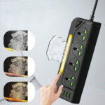 ⁦Multiprise 4 Sockets avec 4 Ports USB 1 Type-C 4000W Protection Surcharge et Lampe De Chevet – مقبس طاقة مع منافذ شحن⁩ - الصورة ⁦4⁩