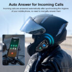⁦Oreillette Bluetooth pour Casque Moto avec Camera Full HD App Control – سماعات سائقي دراجة النارية مع كاميرة مدمجة⁩ - الصورة ⁦4⁩