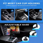 ⁦Plateau et Porte-Gobelet avec Support Téléphone pour Voiture – حامل مأكولات ومشروبات مع موضع للهاتف⁩ - الصورة ⁦5⁩