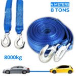 Corde De Remorquage 8 Ton 4m Avec 2 Crochet Pour Voitures – حبل سحب 8 طن بطول 4 متر مع خطافين للسيارات