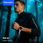 ⁦Smartwatch Haino Teko RW-61 avec écran AMOLED lampe de poche intégrée et 3 paires – ساعة ذكية أصلية⁩ - الصورة ⁦2⁩