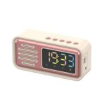⁦Réveil Bluetooth Rétro avec Haut-Parleur et Fonction IPX5 – ساعة منبه بلوتوث مع مكبر صوت⁩ - الصورة ⁦2⁩