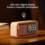 ⁦Réveil Bluetooth Rétro avec Haut-Parleur et Fonction IPX5 – ساعة منبه بلوتوث مع مكبر صوت⁩ - الصورة ⁦4⁩