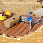 ⁦Réchaud de camping pliable Flamme Bleu Pour camping et randonnée – موقد تخييم بتصميم جديد⁩ - الصورة ⁦5⁩