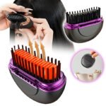 Mini Brosse à lisser électrique sans fil avec 3 réglages de chaleur – مشط حراري حجم صغير ومحمول