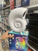 ⁦Lampe de Table avec Haut-parleur Bluetooth RGB – مكبر صوت ومنبه على شكل محارة⁩ - الصورة ⁦7⁩
