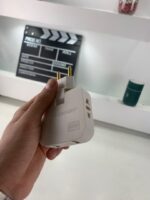 ⁦Pack 2 Multiprise Murale Plate Derrière Meuble avec USB – مقبس طاقة⁩ - الصورة ⁦7⁩
