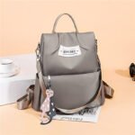 Sac à dos oxford Antivol étanche Pour Femme - Gris
