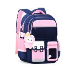 Sac à Dos Enfant pour École primaire de Haute Qualité Bleu et Rose – حقيبة ظهر مدرسية للأطفال أزرق ووردي