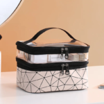 ⁦Trousse de maquillage et cosmétiques double couche étanche V1⁩ - الصورة ⁦3⁩